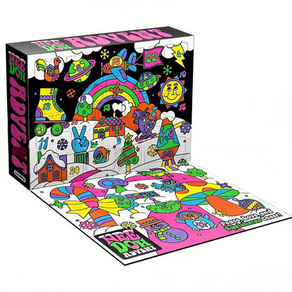 Christmas Squishy Advent Calendar with 24 Mini Fidget Toys